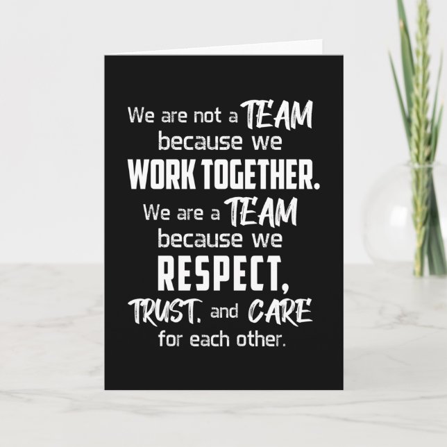 Team Work Job Fantastisk Spirit Team Player Gift I Kort (Framsida)