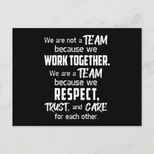 Team Work Job Fantastisk Spirit Team Player Gift I Vykort