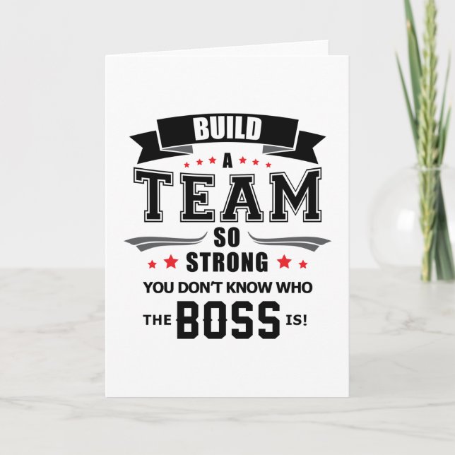 Team Work Spirit Job Team Player Fantastisk Gift I Kort (Framsida)