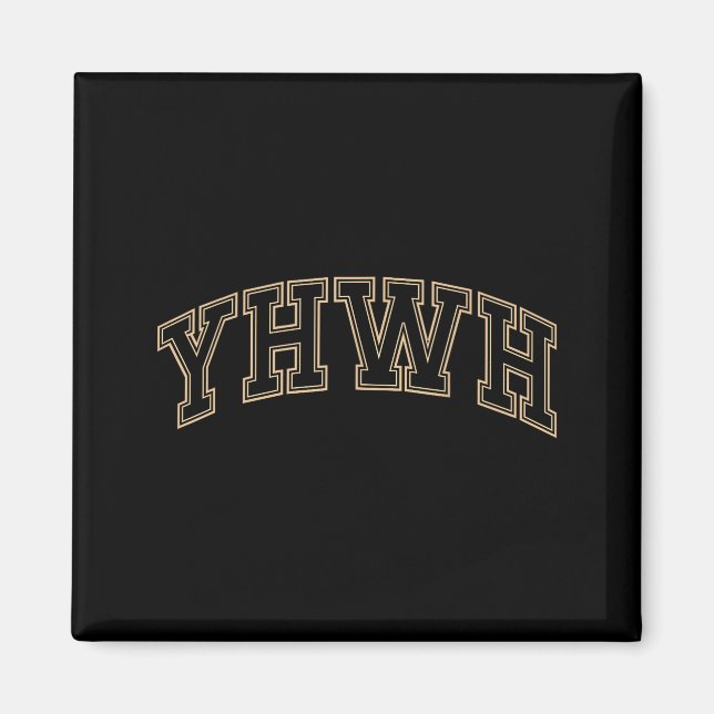 Team Yhwh Adonai Kristet Trobaserade Mäns Kvinnors Magnet (Framsidan)