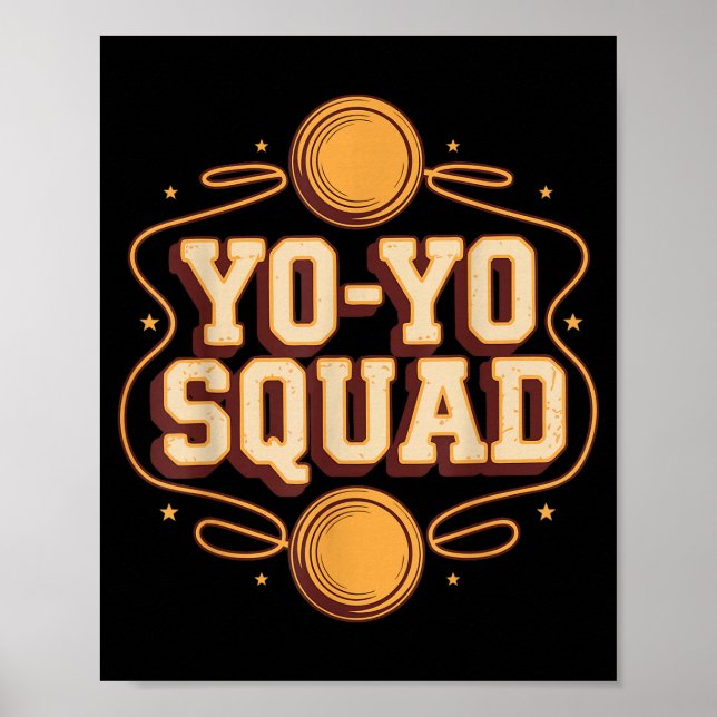Team Yoyo Player Squad Yo-yo  Poster (Framsidan)