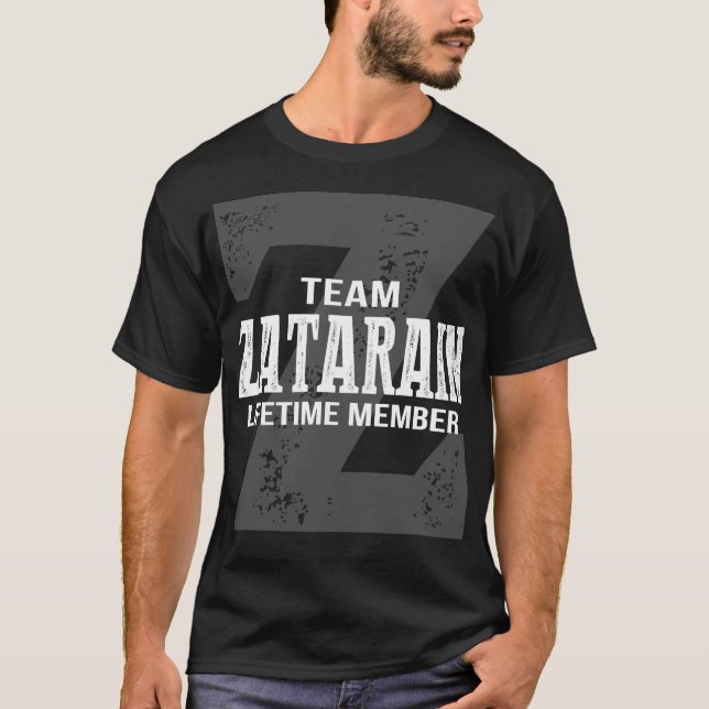 Team ZATARAIN-livstidsmedlem T Shirt (Framsida)