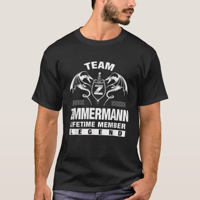 Team ZIMMERMANN Livstidsgåvor från medlemmar T Shirt (Framsida)
