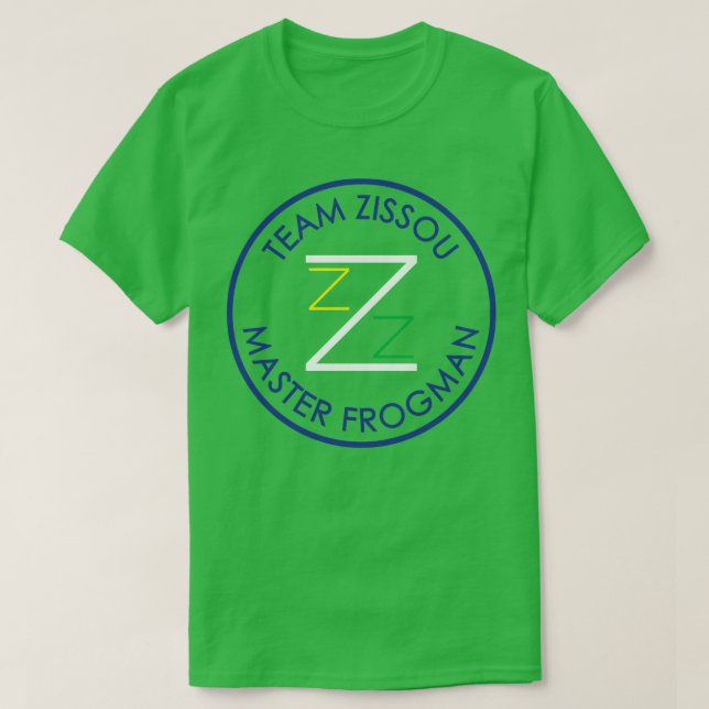 Team Zissou Master Frogman T Shirt (Design framsida)