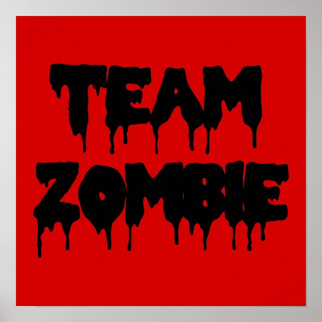 Team Zombie Poster (Framsidan)