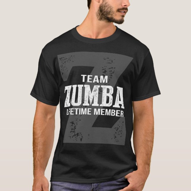 Team ZUMBA-livstid T Shirt (Framsida)