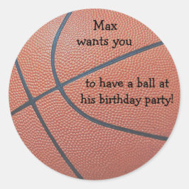 Teamanda_basketball struktur_have a boll b day runt klistermärke