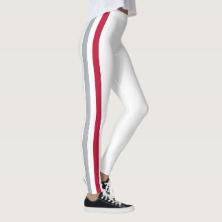 Teamandan av Ohio, scharlakansröd, vit och svart Leggings