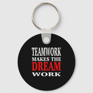 Teamarbete Får Drömmen Att Bli Verklighet Teamwork Nyckelring