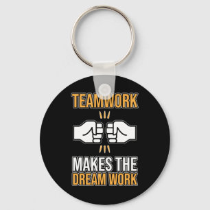 Teamarbete gör Dream-arbetsmedarbetarens uppskattn Nyckelring