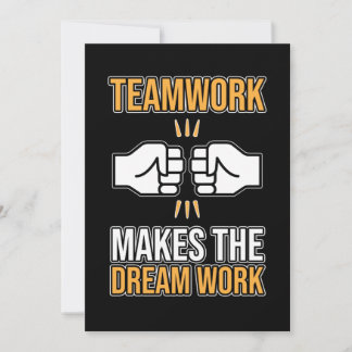 Teamarbete gör Dream-arbetsmedarbetarens uppskattn Tack Kort