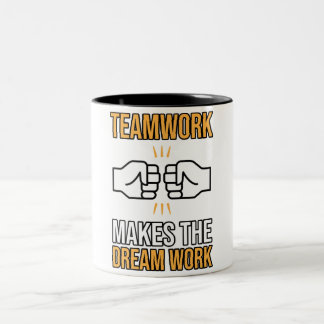 Teamarbete gör Dream-arbetsmedarbetarens uppskattn Två-Tonad Mugg
