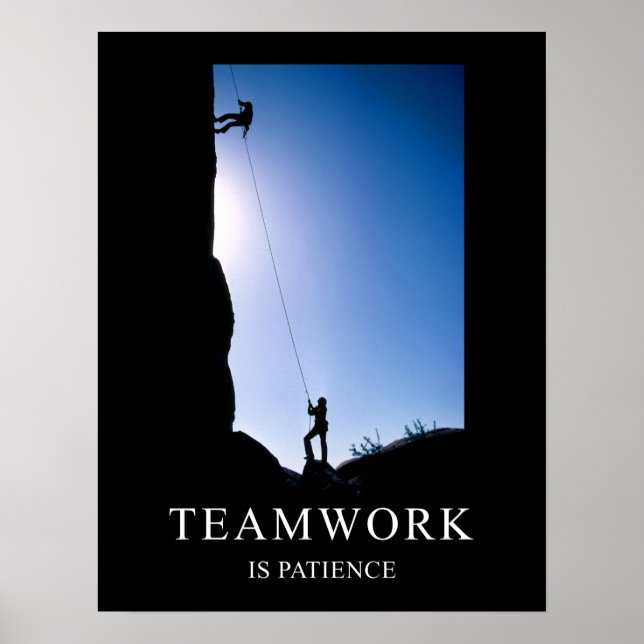 Teamarbetet är Patientmotiv Poster (Framsidan)