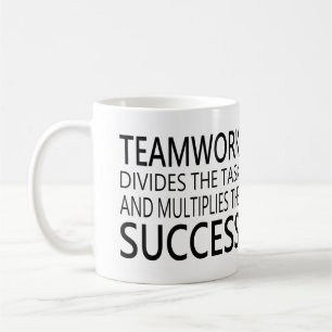 Teamarbetet delar upp uppgiften.. multiplicerar fr kaffemugg