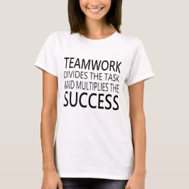 Teamarbetet delar upp uppgiften.. multiplicerar fr t shirt