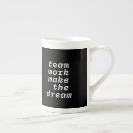 Teamarbetet gör Dream-samlingen Benporslin Mugg
