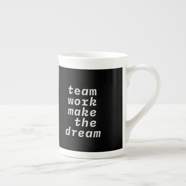 Teamarbetet gör Dream-samlingen Benporslin Mugg (Höger)