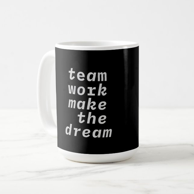 Teamarbetet gör Dream-samlingen Kaffemugg (Framsida vänster)