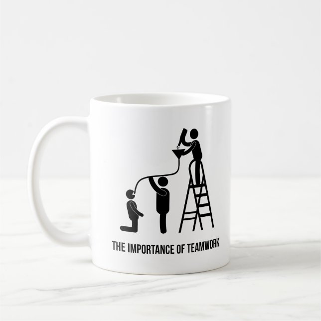 Teamarbetets betydelse kaffemugg (Vänster)