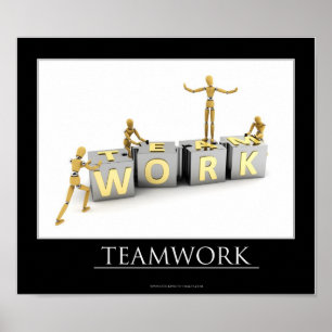 Teamarbetskoncept - Poster