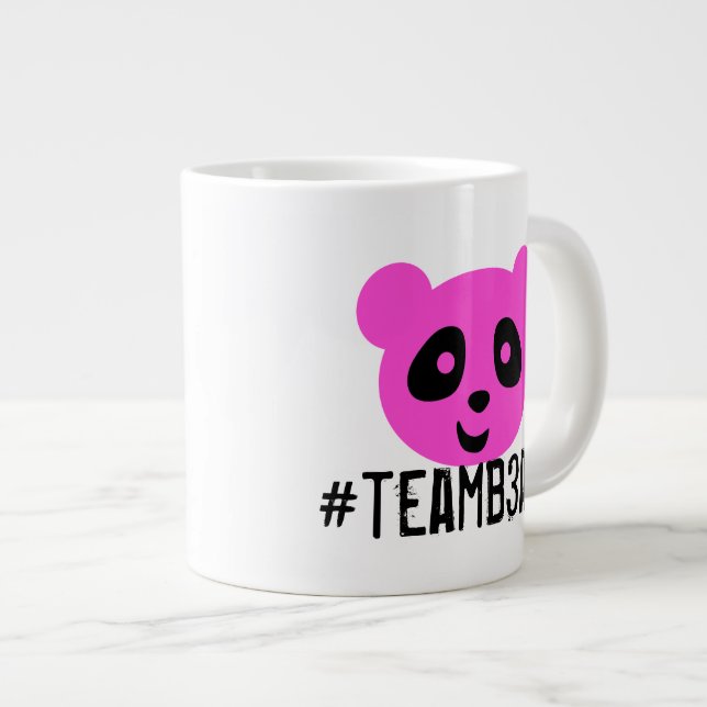 #teamb3ar Mugg Rosa och Blue Jumbo Mugg (Framsida höger)