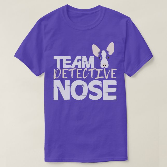 Teamdetektiv Nose Police Detection Hund K9 1 T Shirt (Design framsida)