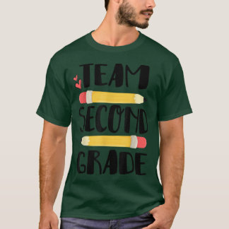 Teamet 2:a Back to school Läraren i andra Klass T Shirt