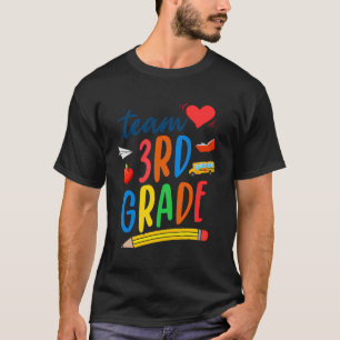 Teamet 3Rd Klass Lärare Student första dagen tillb T Shirt