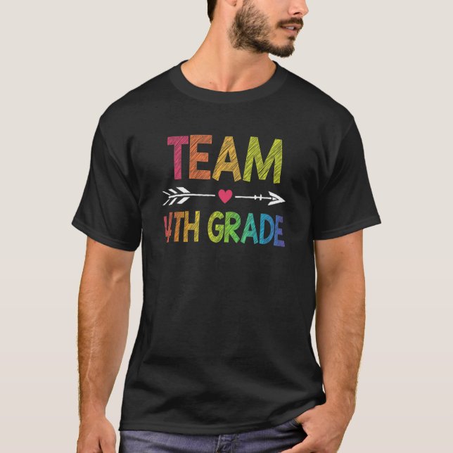 Teamet 4:e Klass-Klass-läraren Student T Shirt (Framsida)