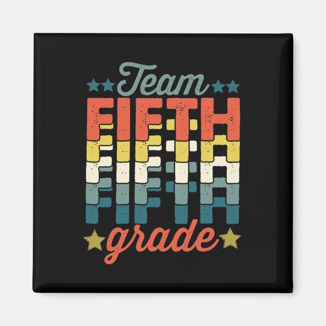 Teamet 5:e femte lärarbarnen i Klass Back to schoo Magnet (Framsidan)