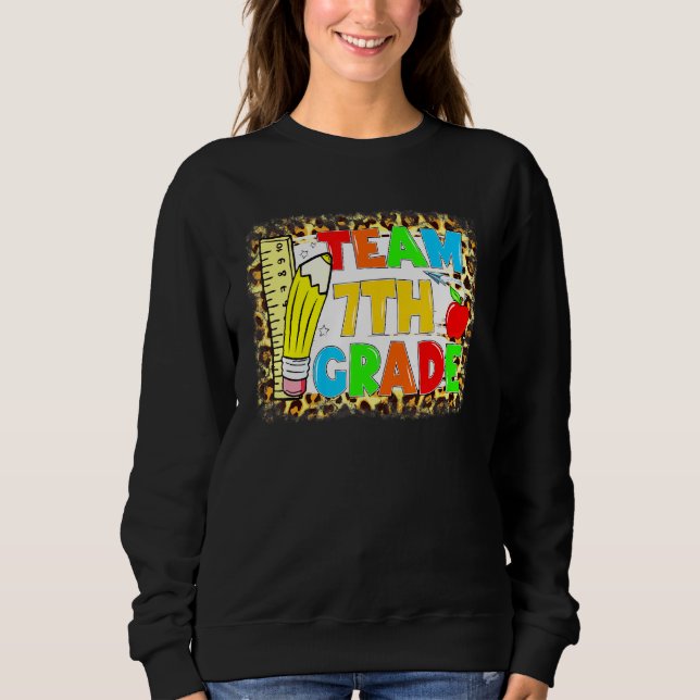 Teamet 7:e Klass Lärare Student andra Klass, bak T Shirt (Framsida)