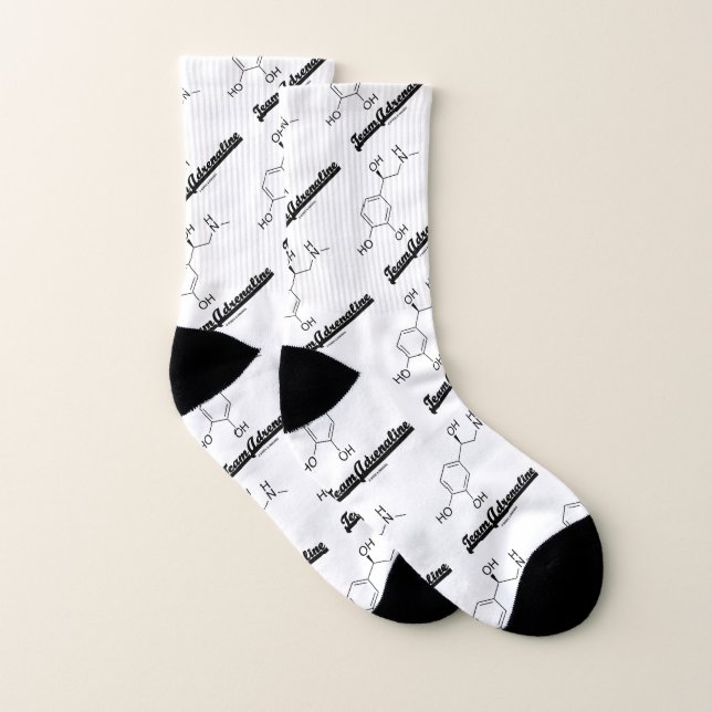 Teamet Adrenaline Chemical Molecule Humor Strumpor (Par)