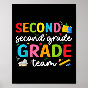Teamet andra Klass 2:a Klass-lärartorget tillbaka Poster