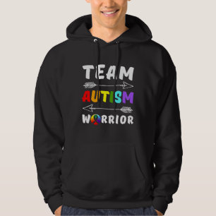 Teamet Autism Warrior Autism Awareness Autism Mamm Hoodie