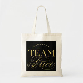 Teamet Bride Bachelorette Party Custom Name Tote B Tygkasse