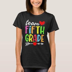 Teamet femte klass tillbaka till skolan första sko t shirt