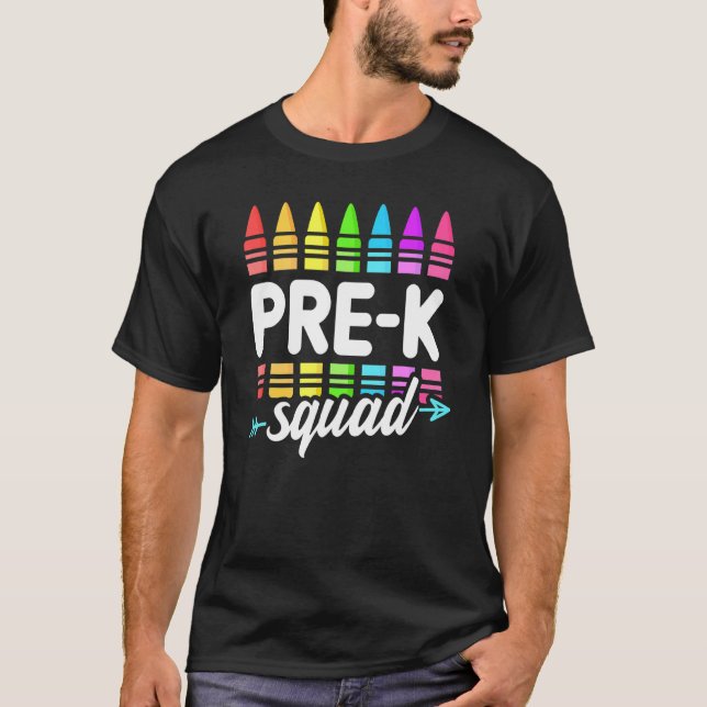 Teamet före K-torglärare Studenter Back to school T Shirt (Framsida)