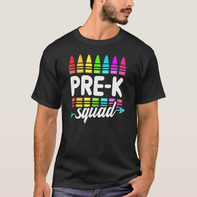 Teamet före K-torglärare Studenter Back to school T Shirt (Framsida)