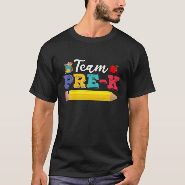 Teamet före Kindergarten Lärare Student bak T Shirt (Framsida)