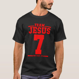 Teamet Jesus Jersey 7 Hans Namn är energiläkande l T Shirt