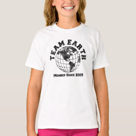 Teamet Jorden: Medlem sedan 2015 T-shirt