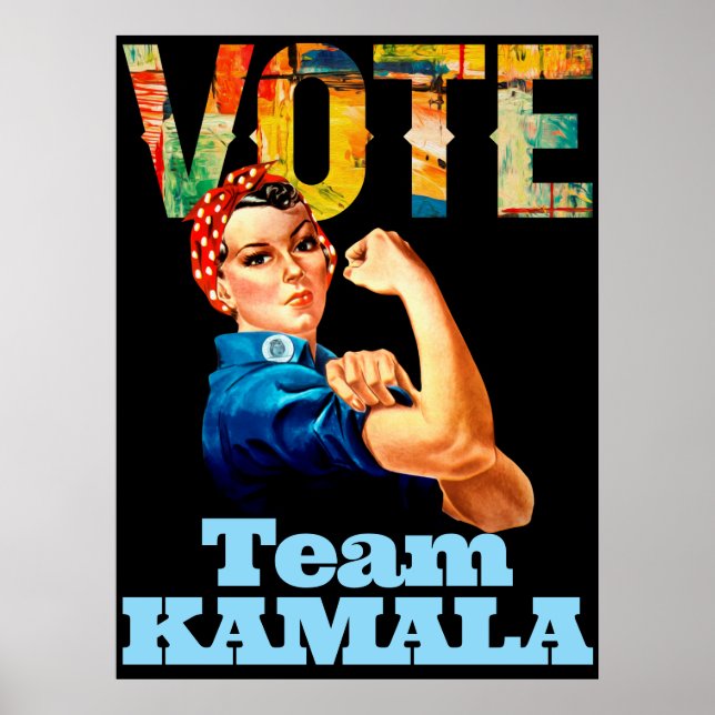 Teamet Kamala 2024 Nasty Women Poster politiskt (Framsidan)