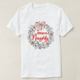 Teamet Naughty Funny Matchande julgåva från Par T Shirt