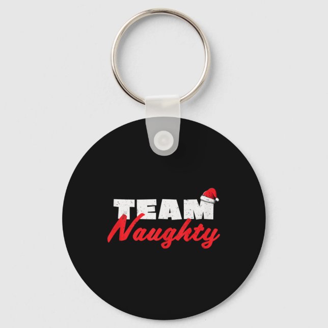 Teamet Naughty Shirt Funny Ett par matchningsutfal Nyckelring (Framsida)