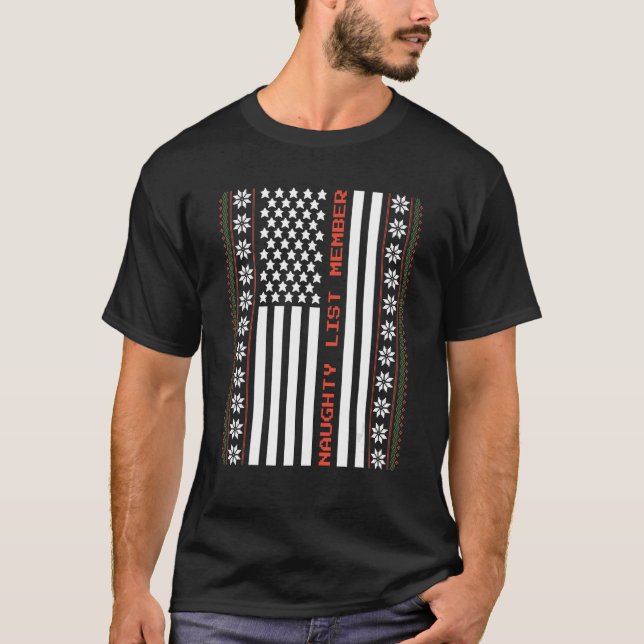 Teamet Nice par Matching Outfit Team Naughty T Shirt (Framsida)