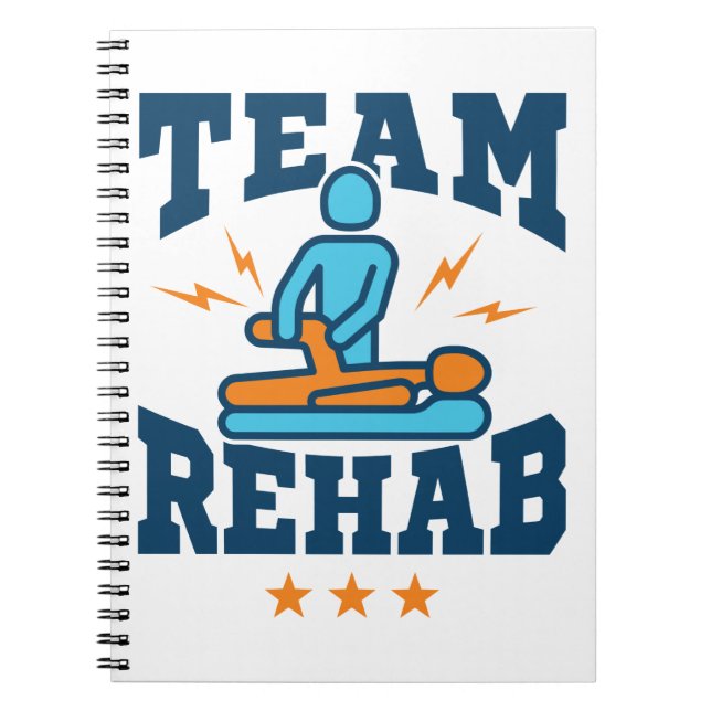 Teamet Rehab PhysiTherapy Therapist Squad Personal Anteckningsbok (Framsidan)