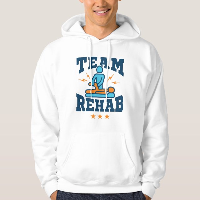 Teamet Rehab PhysiTherapy Therapist Squad Personal Hoodie (Framsida)