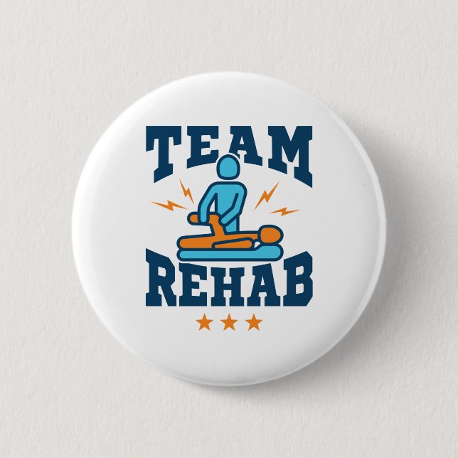 Teamet Rehab PhysiTherapy Therapist Squad Personal Knapp (Framsida)