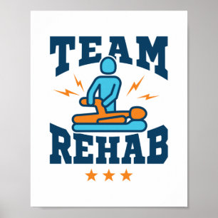 Teamet Rehab PhysiTherapy Therapist Squad Personal Poster