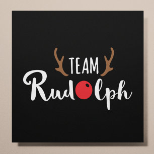 Teamet Rudolph Julmotif Poster
